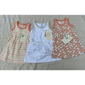 NWT Sapling Organic Cotton Dress Bundle, Size 0-3 Months‎